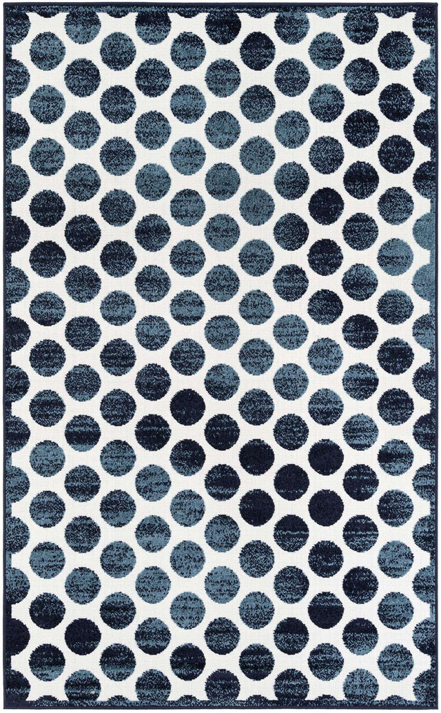 Navy Blue 5' 1 x 8' Sabrina Soto Outdoor Rectangle Area Rug Weather Resistant for Patio, Deck, Terrace, Balcony, Porch Durable Carpet for Exterior Home Design for Sale at Rug Engine