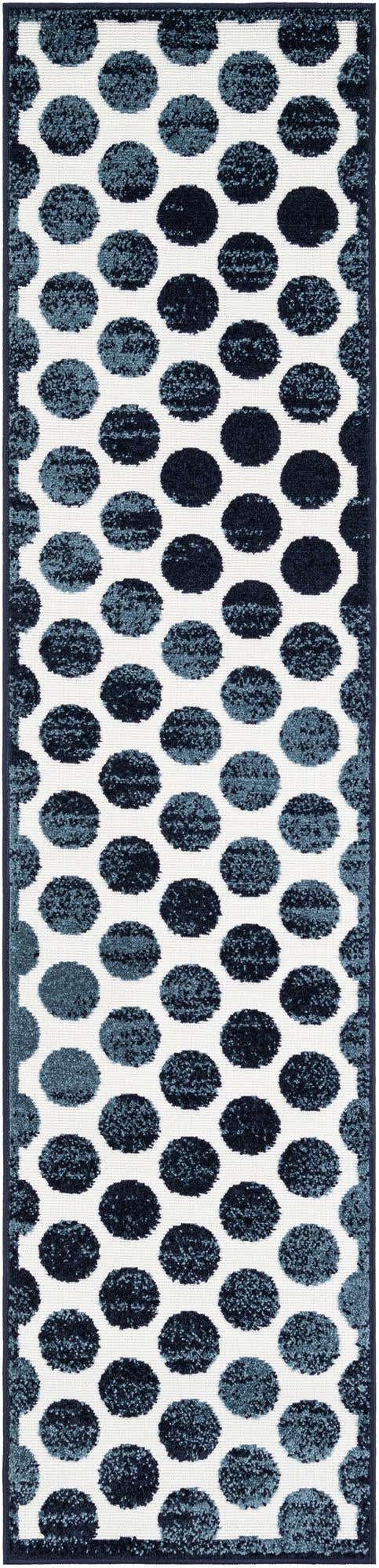 Navy Blue 2' x 8' Sabrina Soto Outdoor Runner Area Rug Weather Resistant for Patio, Deck, Terrace, Balcony, Porch Durable Carpet for Exterior Home Design for Sale at Rug Engine