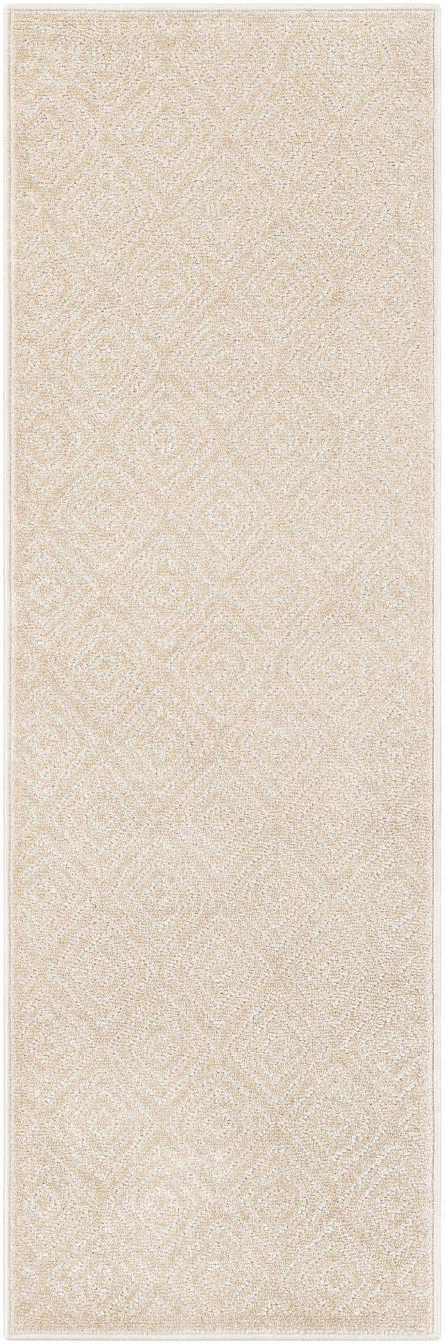 Beige 2' x 6' 1 Sabrina Soto Outdoor Runner Area Rug Weather Resistant for Patio, Deck, Terrace, Balcony, Porch Durable Carpet for Exterior Home Design for Sale at Rug Engine