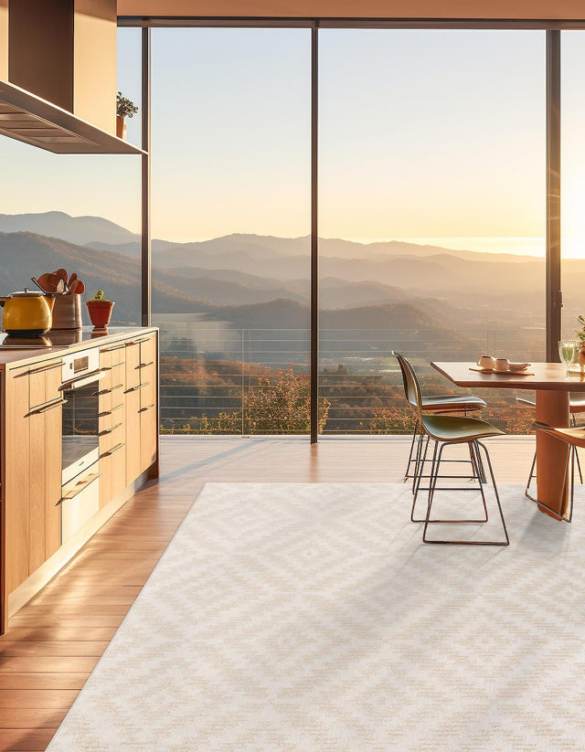 Beige and Ivory 10' x 10' Sabrina Soto Outdoor Square Area Rug Weather Resistant for Patio, Deck, Terrace, Balcony, Porch Durable Carpet for Exterior Home Design for Sale at Rug Engine