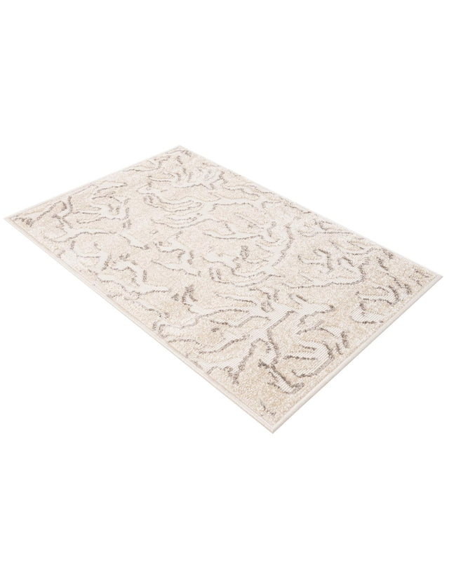 Beige and Ivory 2' x 3' 1 Sabrina Soto Outdoor Rectangle Area Rug Weather Resistant for Patio, Deck, Terrace, Balcony, Porch Durable Carpet for Exterior Home Design for Sale at Rug Engine
