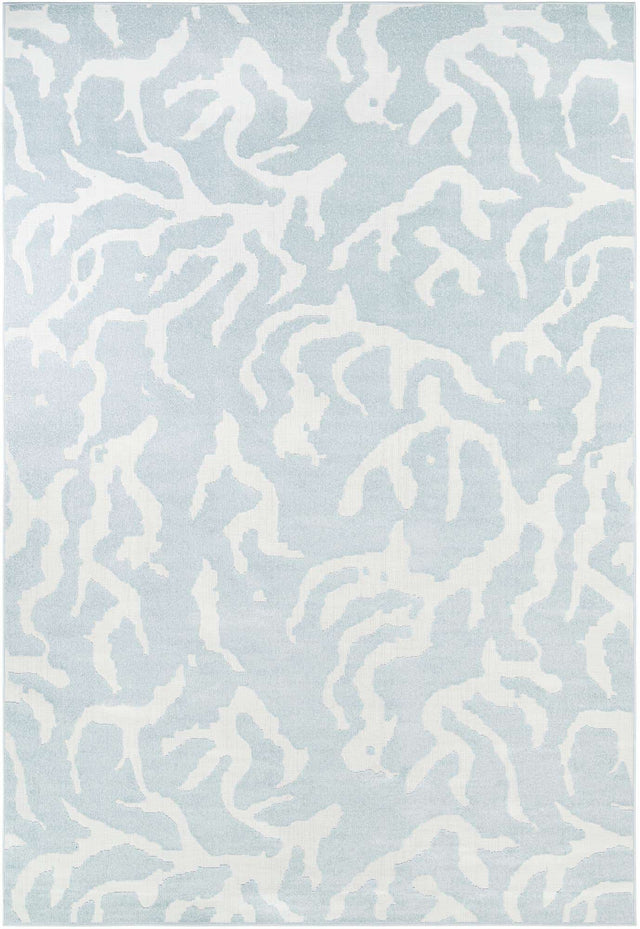 Light Blue 10' x 14' 1 Sabrina Soto Outdoor Rectangle Area Rug Weather Resistant for Patio, Deck, Terrace, Balcony, Porch Durable Carpet for Exterior Home Design for Sale at Rug Engine