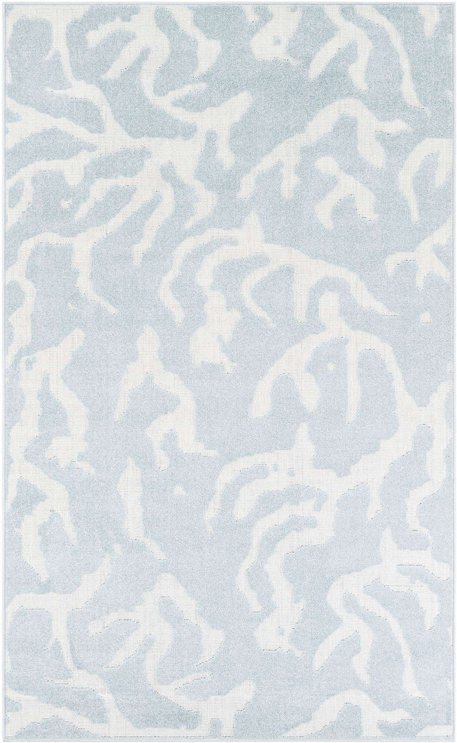 Light Blue 5' 1 x 8' Sabrina Soto Outdoor Rectangle Area Rug Weather Resistant for Patio, Deck, Terrace, Balcony, Porch Durable Carpet for Exterior Home Design for Sale at Rug Engine