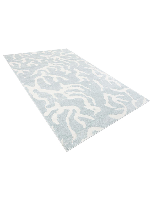 Light Blue 6' 1 x 9' Sabrina Soto Outdoor Rectangle Area Rug Weather Resistant for Patio, Deck, Terrace, Balcony, Porch Durable Carpet for Exterior Home Design for Sale at Rug Engine