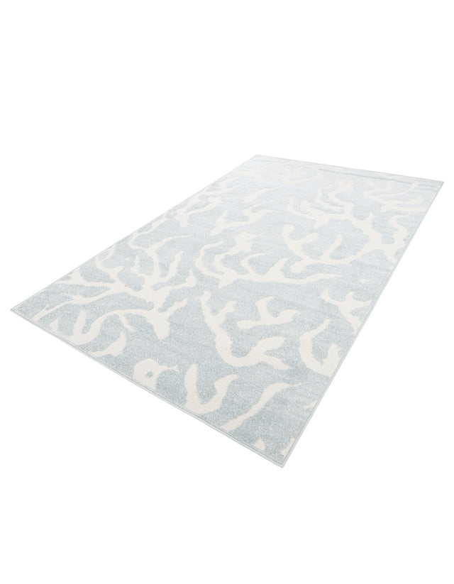 Light Blue 6' 1 x 9' Sabrina Soto Outdoor Rectangle Area Rug Weather Resistant for Patio, Deck, Terrace, Balcony, Porch Durable Carpet for Exterior Home Design for Sale at Rug Engine