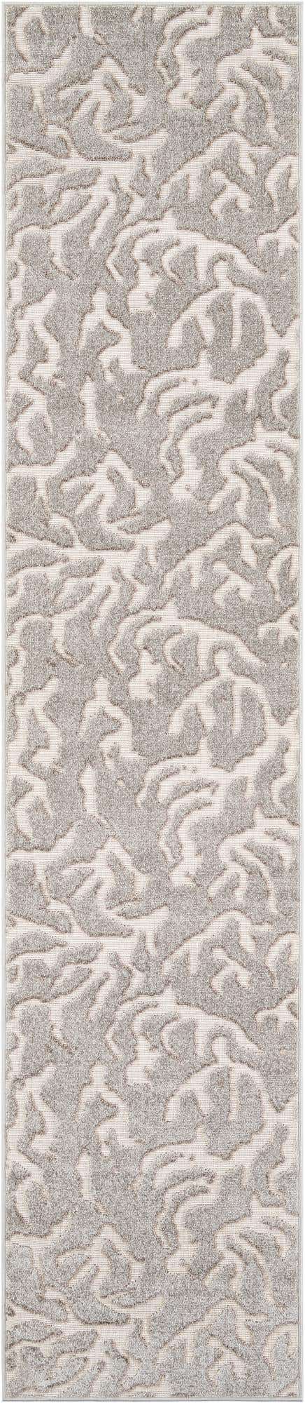 Gray 2' 7 x 12' Sabrina Soto Outdoor Runner Area Rug Weather Resistant for Patio, Deck, Terrace, Balcony, Porch Durable Carpet for Exterior Home Design for Sale at Rug Engine