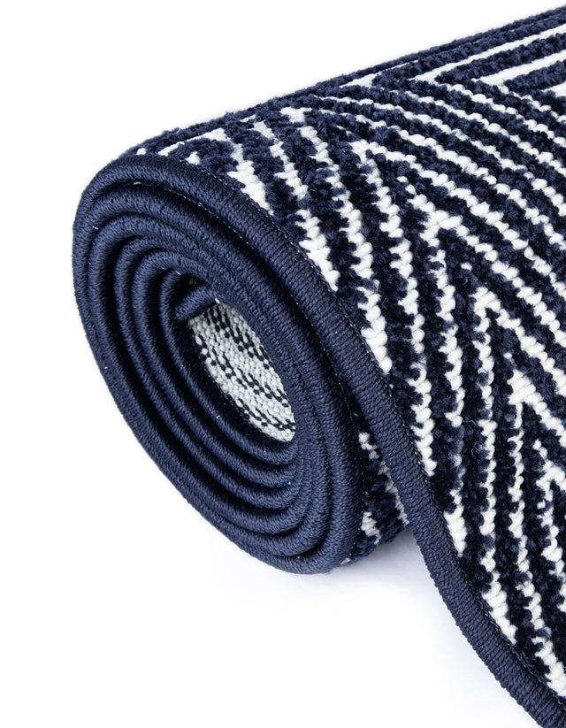 Navy Blue 3' 1 x 3' 1 Sabrina Soto Outdoor Round Area Rug Weather Resistant for Patio, Deck, Terrace, Balcony, Porch Durable Carpet for Exterior Home Design for Sale at Rug Engine