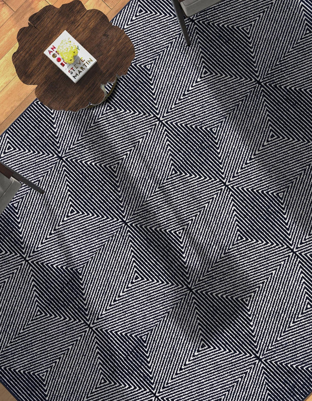 Navy Blue 5' 1 x 8' Sabrina Soto Outdoor Rectangle Area Rug Weather Resistant for Patio, Deck, Terrace, Balcony, Porch Durable Carpet for Exterior Home Design for Sale at Rug Engine