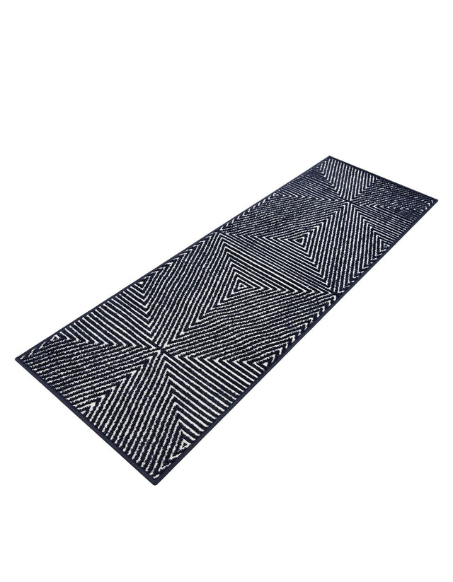 Navy Blue 2' x 6' 1 Sabrina Soto Outdoor Runner Area Rug Weather Resistant for Patio, Deck, Terrace, Balcony, Porch Durable Carpet for Exterior Home Design for Sale at Rug Engine