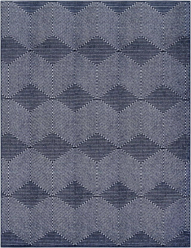Navy Blue 7' 10 x 10' Sabrina Soto Outdoor Rectangle Area Rug Weather Resistant for Patio, Deck, Terrace, Balcony, Porch Durable Carpet for Exterior Home Design for Sale at Rug Engine