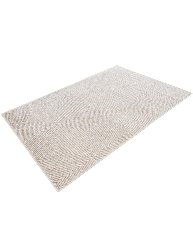 Gray 4' 1 x 6' 1 Sabrina Soto Outdoor Rectangle Area Rug Weather Resistant for Patio, Deck, Terrace, Balcony, Porch Durable Carpet for Exterior Home Design for Sale at Rug Engine