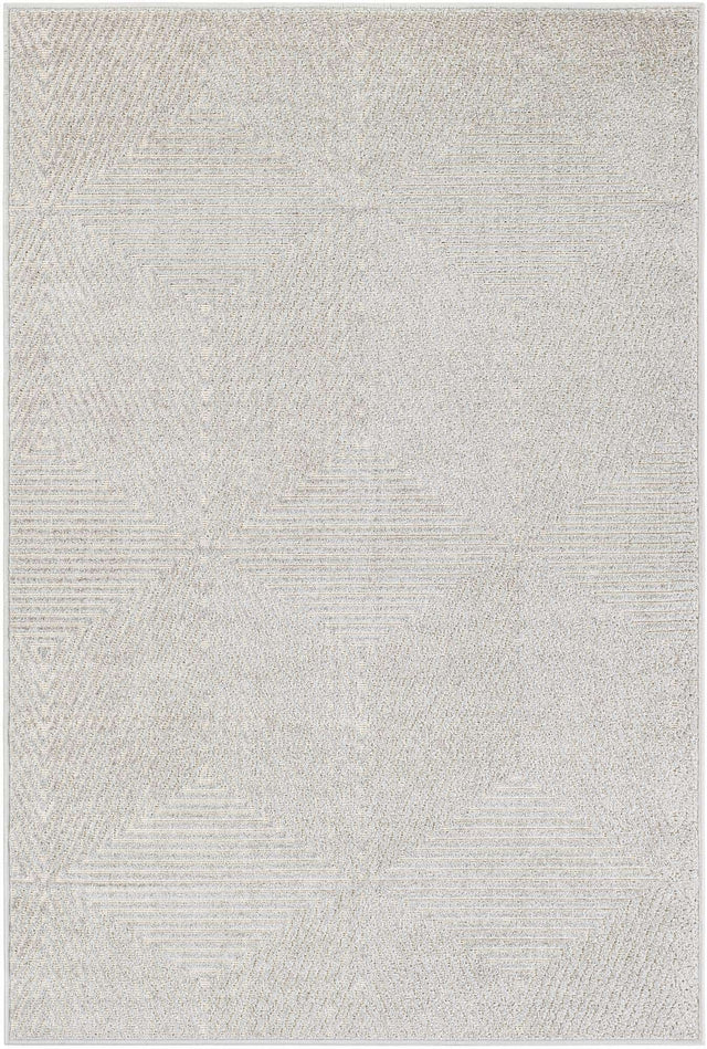 Gray 4' 1 x 6' 1 Sabrina Soto Outdoor Rectangle Area Rug Weather Resistant for Patio, Deck, Terrace, Balcony, Porch Durable Carpet for Exterior Home Design for Sale at Rug Engine
