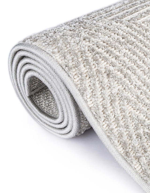 Gray 7' 10 x 7' 10 Sabrina Soto Outdoor Round Area Rug Weather Resistant for Patio, Deck, Terrace, Balcony, Porch Durable Carpet for Exterior Home Design for Sale at Rug Engine