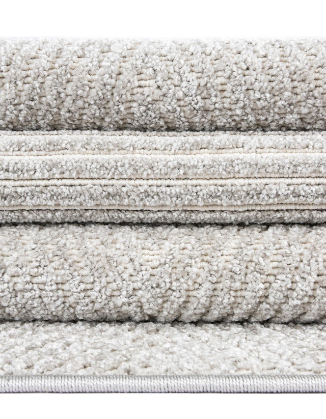 Gray 7' 10 x 7' 10 Sabrina Soto Outdoor Round Area Rug Weather Resistant for Patio, Deck, Terrace, Balcony, Porch Durable Carpet for Exterior Home Design for Sale at Rug Engine