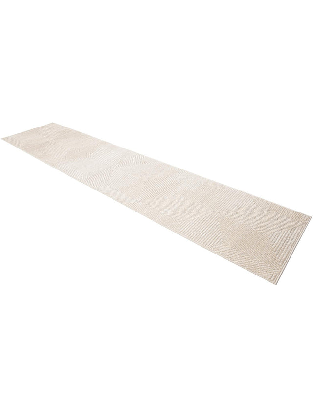 Beige 2' 7 x 12' Sabrina Soto Outdoor Runner Area Rug Weather Resistant for Patio, Deck, Terrace, Balcony, Porch Durable Carpet for Exterior Home Design for Sale at Rug Engine