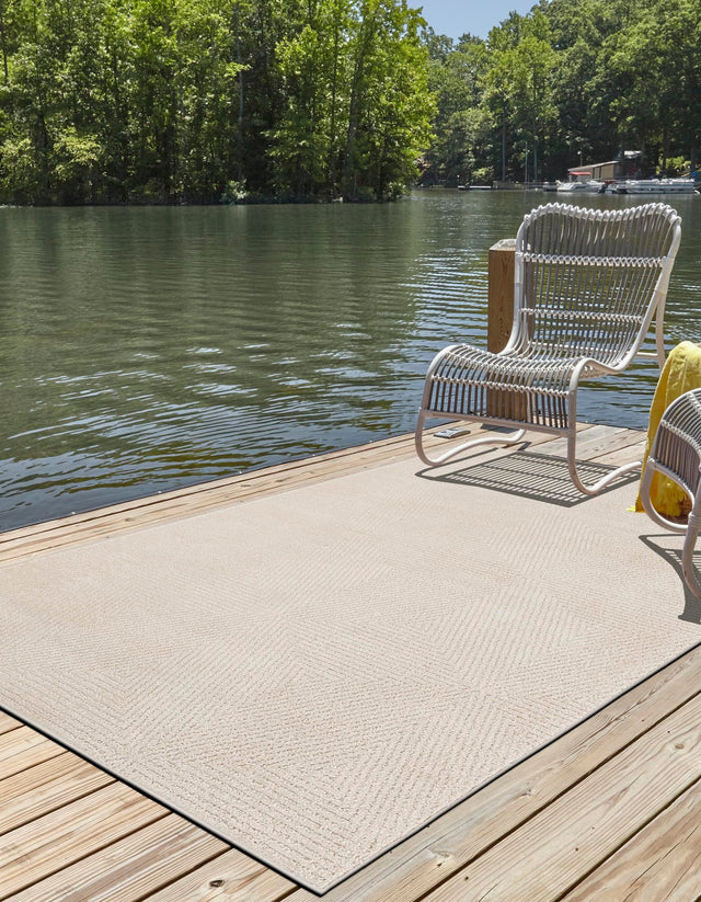 Beige 2' x 3' 1 Sabrina Soto Outdoor Rectangle Area Rug Weather Resistant for Patio, Deck, Terrace, Balcony, Porch Durable Carpet for Exterior Home Design for Sale at Rug Engine