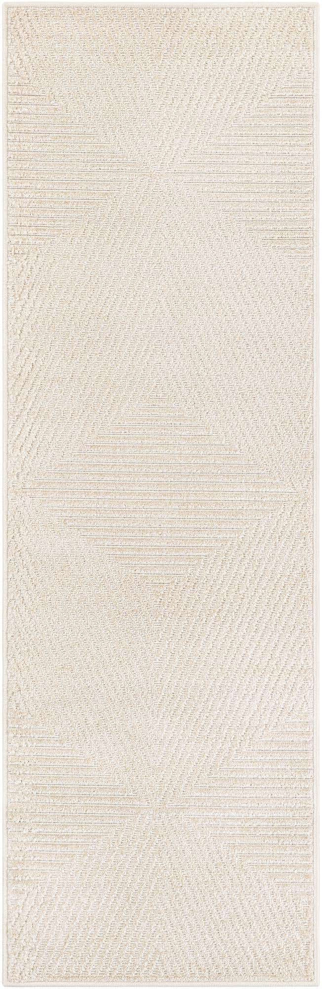 Beige 2' x 6' 1 Sabrina Soto Outdoor Runner Area Rug Weather Resistant for Patio, Deck, Terrace, Balcony, Porch Durable Carpet for Exterior Home Design for Sale at Rug Engine