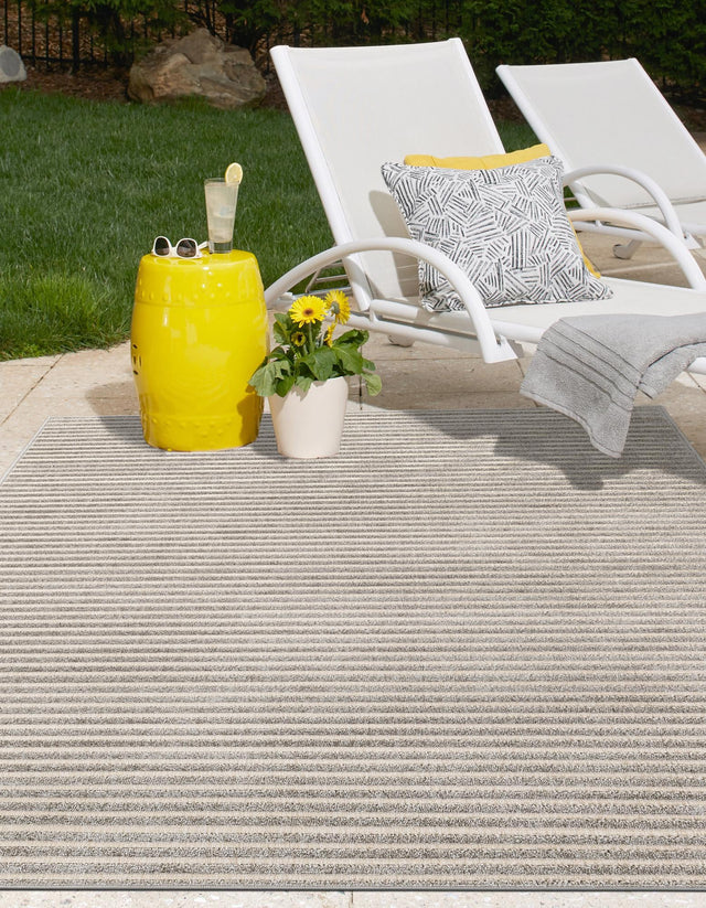 Gray 10' x 14' 1 Sabrina Soto Outdoor Rectangle Area Rug Weather Resistant for Patio, Deck, Terrace, Balcony, Porch Durable Carpet for Exterior Home Design for Sale at Rug Engine