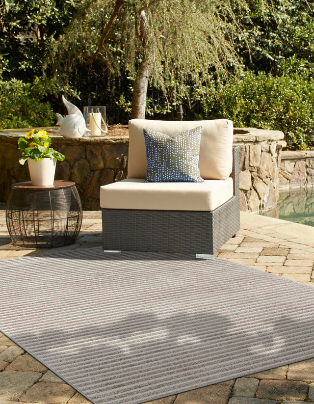 Gray 9' x 12' Sabrina Soto Outdoor Rectangle Area Rug Weather Resistant for Patio, Deck, Terrace, Balcony, Porch Durable Carpet for Exterior Home Design for Sale at Rug Engine