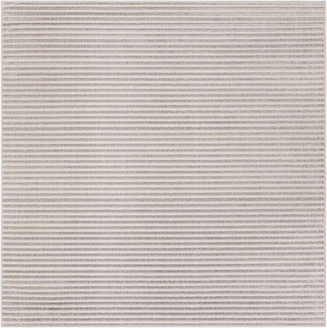 Gray 7' 10 x 7' 10 Sabrina Soto Outdoor Square Area Rug Weather Resistant for Patio, Deck, Terrace, Balcony, Porch Durable Carpet for Exterior Home Design for Sale at Rug Engine