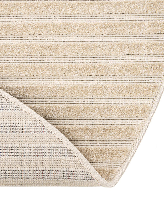 Beige and Ivory 10' x 10' Sabrina Soto Outdoor Round Area Rug Weather Resistant for Patio, Deck, Terrace, Balcony, Porch Durable Carpet for Exterior Home Design for Sale at Rug Engine