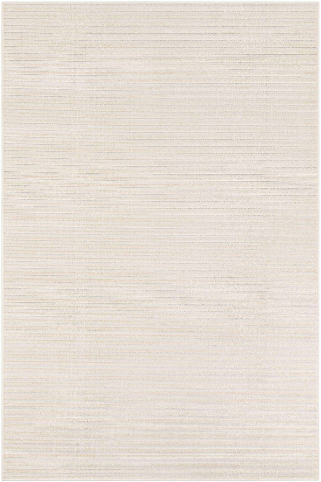 Beige and Ivory 6' 1 x 9' Sabrina Soto Outdoor Rectangle Area Rug Weather Resistant for Patio, Deck, Terrace, Balcony, Porch Durable Carpet for Exterior Home Design for Sale at Rug Engine