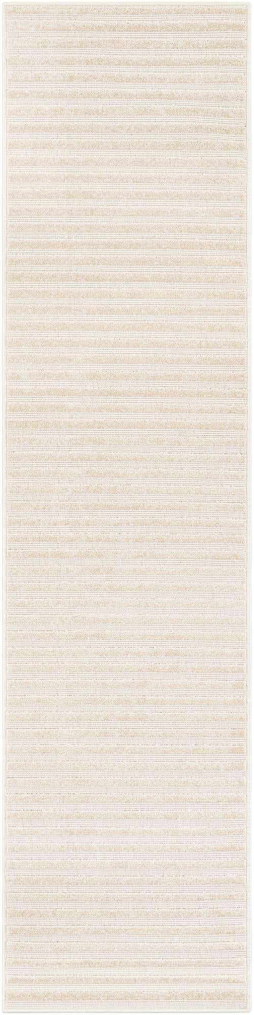 Beige and Ivory 2' x 8' Sabrina Soto Outdoor Runner Area Rug Weather Resistant for Patio, Deck, Terrace, Balcony, Porch Durable Carpet for Exterior Home Design for Sale at Rug Engine