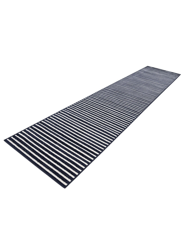 Navy Blue 2' 7 x 12' Sabrina Soto Outdoor Runner Area Rug Weather Resistant for Patio, Deck, Terrace, Balcony, Porch Durable Carpet for Exterior Home Design for Sale at Rug Engine
