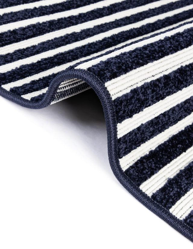 Navy Blue 7' 10 x 10' Sabrina Soto Outdoor Rectangle Area Rug Weather Resistant for Patio, Deck, Terrace, Balcony, Porch Durable Carpet for Exterior Home Design for Sale at Rug Engine