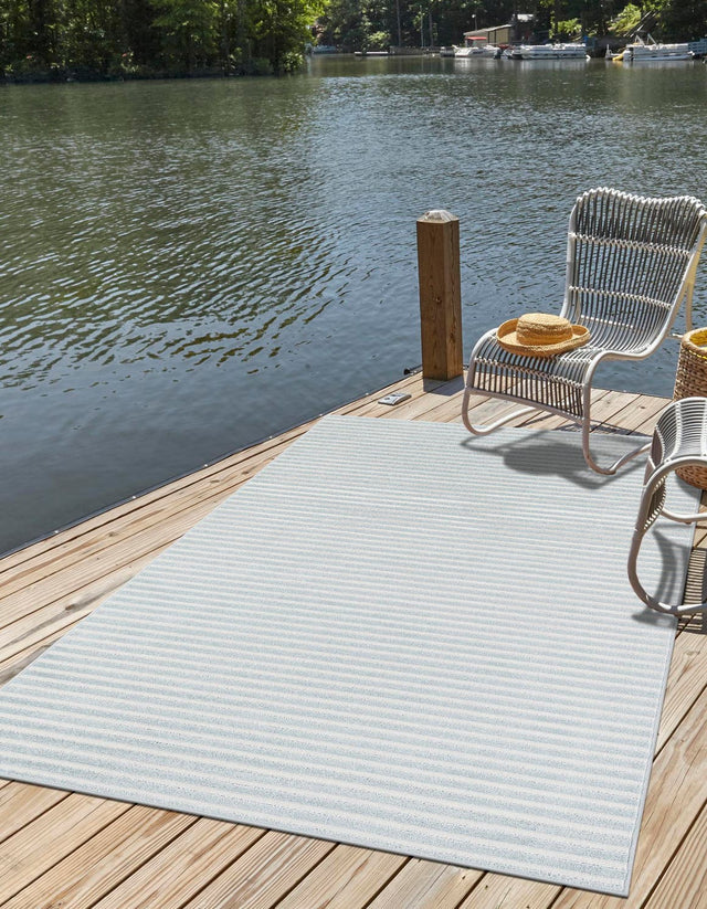 Light Blue 2' x 3' 1 Sabrina Soto Outdoor Rectangle Area Rug Weather Resistant for Patio, Deck, Terrace, Balcony, Porch Durable Carpet for Exterior Home Design for Sale at Rug Engine