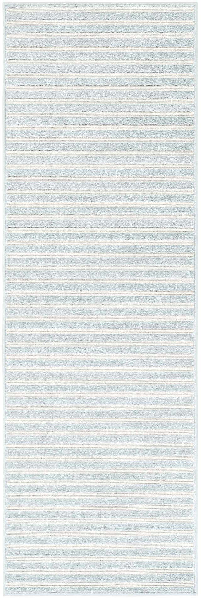 Light Blue 2' x 6' 1 Sabrina Soto Outdoor Runner Area Rug Weather Resistant for Patio, Deck, Terrace, Balcony, Porch Durable Carpet for Exterior Home Design for Sale at Rug Engine