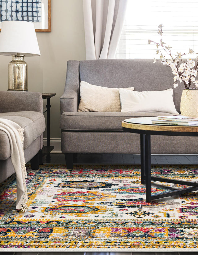 Ivory 4' 1 x 6' 1 Penrose Rectangle Area Rug