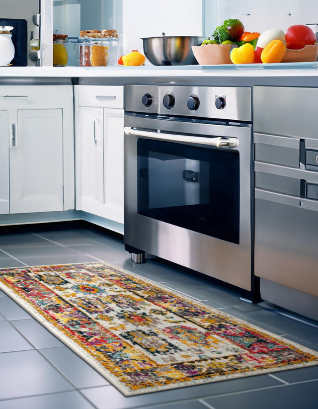 Ivory 2' x 8' Penrose Runner Area Rug