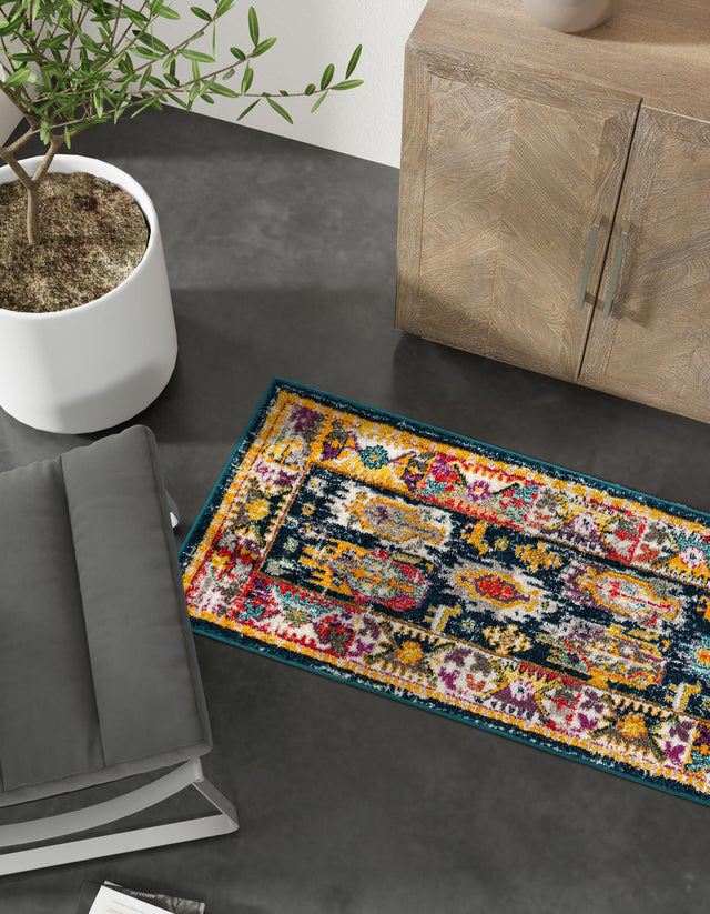 Navy Blue 2' 7 x 10' Penrose Runner Area Rug