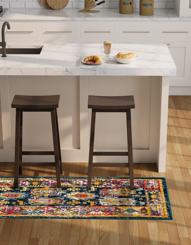 Navy Blue 2' 7 x 10' Penrose Runner Area Rug