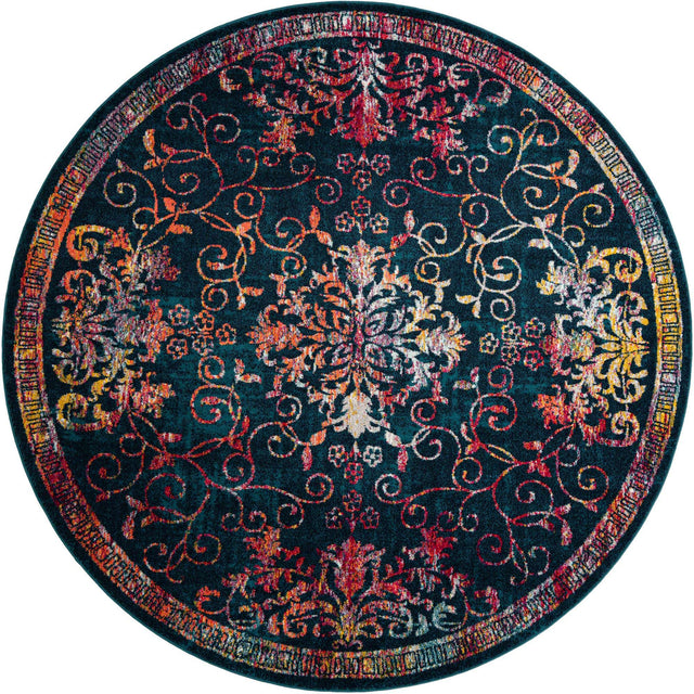 Navy Blue 10' x 10' Penrose Round Area Rug