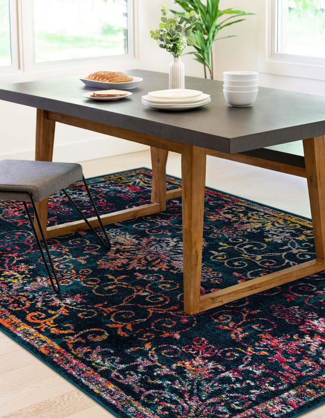 Navy Blue 5' 3 x 8' Penrose Rectangle Area Rug