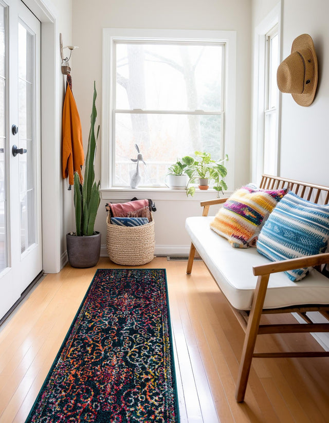 Navy Blue 2' 7 x 10' Penrose Runner Area Rug