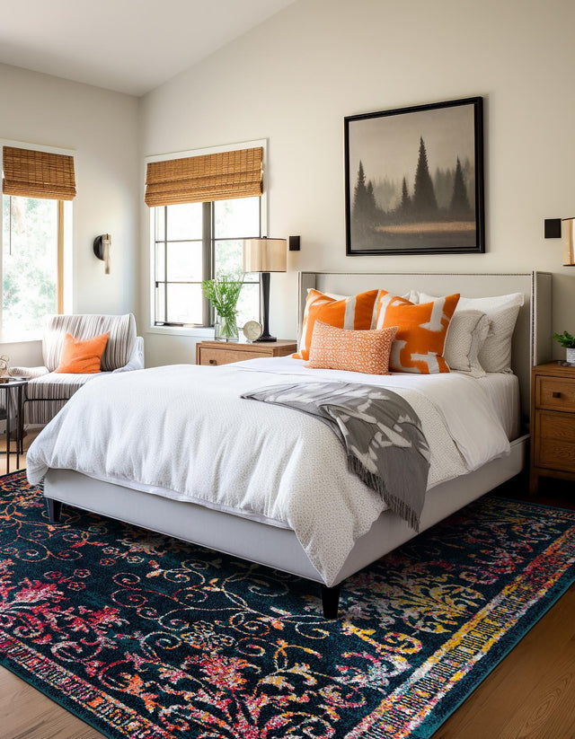 Navy Blue 10' x 10' Penrose Square Area Rug