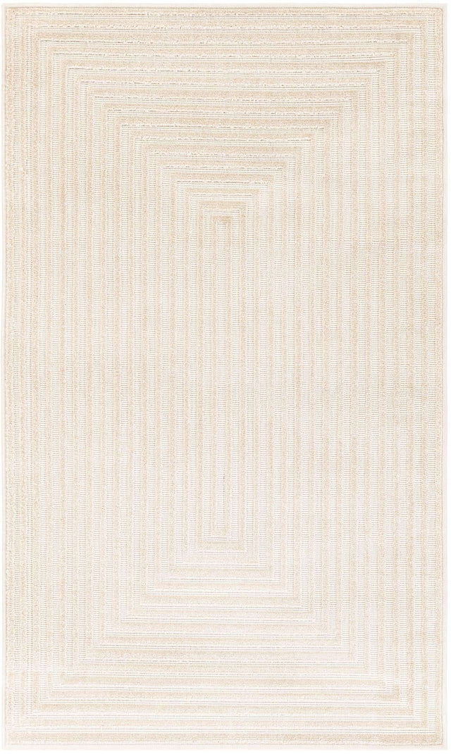 Beige 3' 1 x 5' 1 Sabrina Soto Outdoor Rectangle Area Rug Weather Resistant for Patio, Deck, Terrace, Balcony, Porch Durable Carpet for Exterior Home Design for Sale at Rug Engine