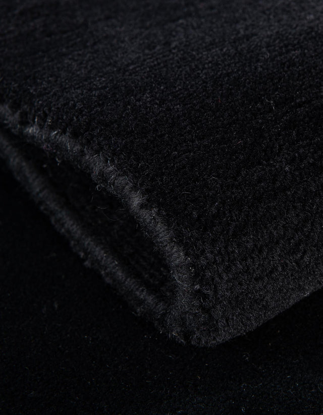 Hand Knotted Black 1' 4 x 2' Car Mat Premium New Zealand 100% Wool Luxury Vehicle Floor Protector Mat for Sale at Rug Engine