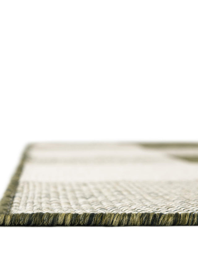 Green 9' x 12' Outdoor Checkered Rectangle Area Rug Weather Resistant for Patio, Deck, Terrace, Balcony, Porch 100% Polypropylene Geometric Carpet for Sale at Rug Engine