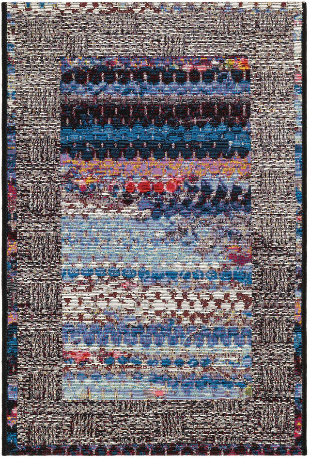 Multicolor 2' x 3' 1 Outdoor Modern Rectangle Area Rug Weather Resistant for Patio, Deck, Terrace, Balcony, Porch 100% Polypropylene Modern Outside Carpet for Sale at Rug Engine