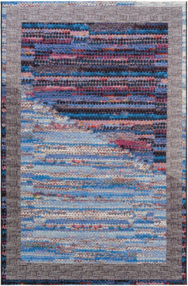 Multicolor 6' 1 x 9' Outdoor Modern Rectangle Area Rug Weather Resistant for Patio, Deck, Terrace, Balcony, Porch 100% Polypropylene Modern Outside Carpet for Sale at Rug Engine