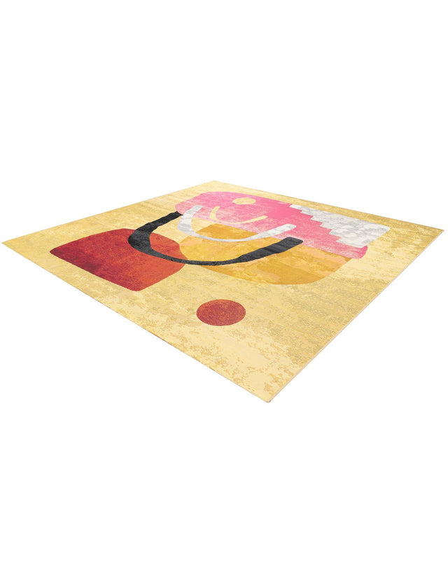 Multicolor 10' x 10' Outdoor Modern Square Area Rug Weather Resistant for Patio, Deck, Terrace, Balcony, Porch 100% Polypropylene Modern Outside Carpet for Sale at Rug Engine