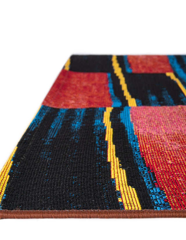 Multicolor 10' x 10' Outdoor Modern Square Area Rug Weather Resistant for Patio, Deck, Terrace, Balcony, Porch 100% Polypropylene Modern Outside Carpet for Sale at Rug Engine