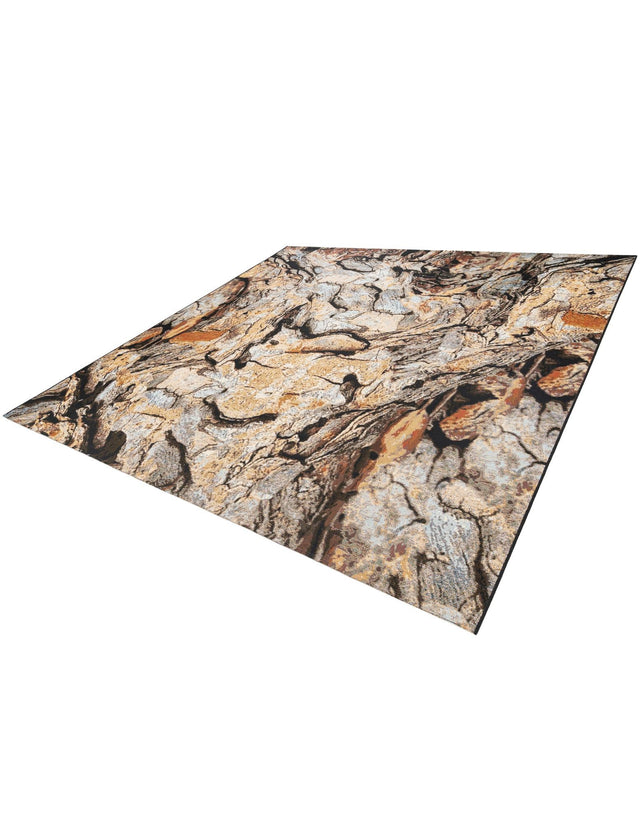 Multicolor 10' x 10' Outdoor Modern Square Area Rug Weather Resistant for Patio, Deck, Terrace, Balcony, Porch 100% Polypropylene Modern Outside Carpet for Sale at Rug Engine