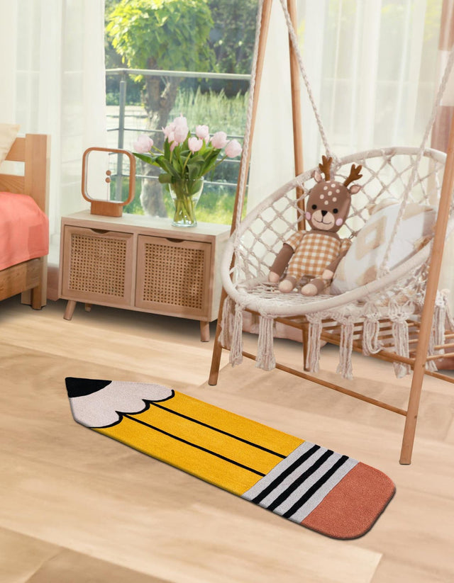 Multicolor 2' 6 x 7' 5 Playtime Kids Wool Freeform Area Rug for Baby Nursery, Toddler Playroom, Bedrooms