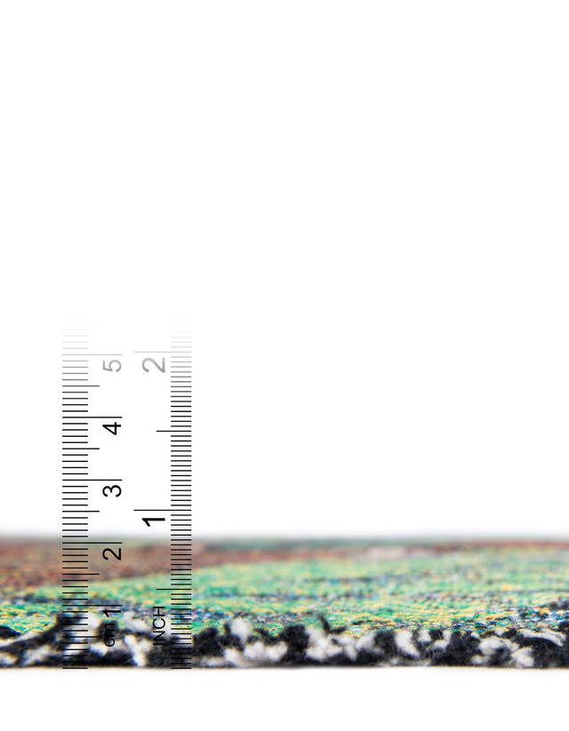 Green 4' 6 x 6' Throw Blanket Rectangle Area Rug 100% Cotton Washable Cozy Soft Warm Room Decor Accent Made In USA