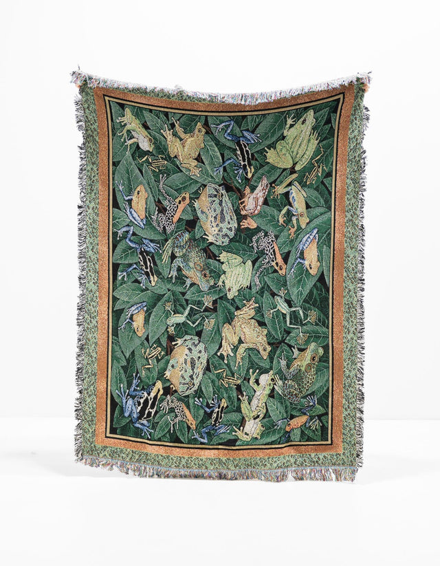 Green 4' 6 x 6' Throw Blanket Rectangle Area Rug 100% Cotton Washable Cozy Soft Warm Room Decor Accent Made In USA